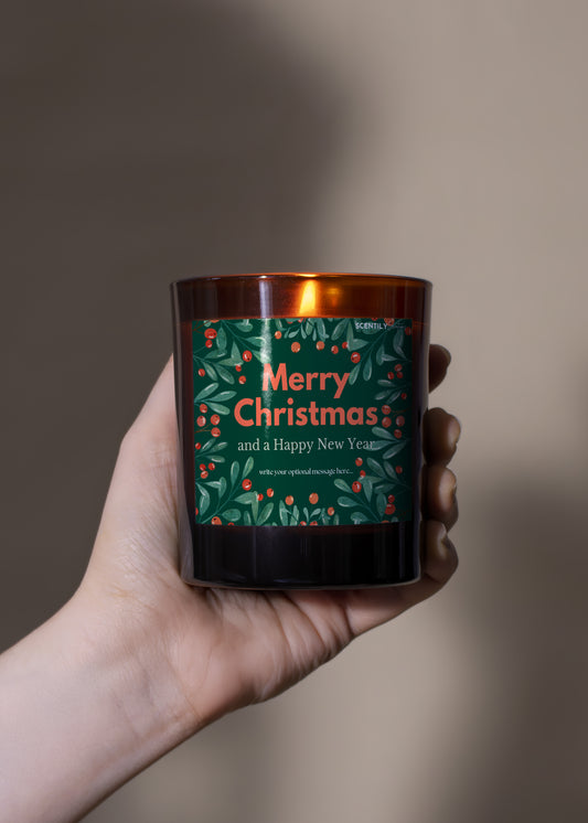 Merry Christmas Mistletoe Scented Candle