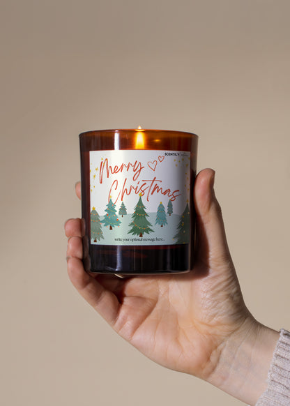 Merry Christmas Trees Scented Candle
