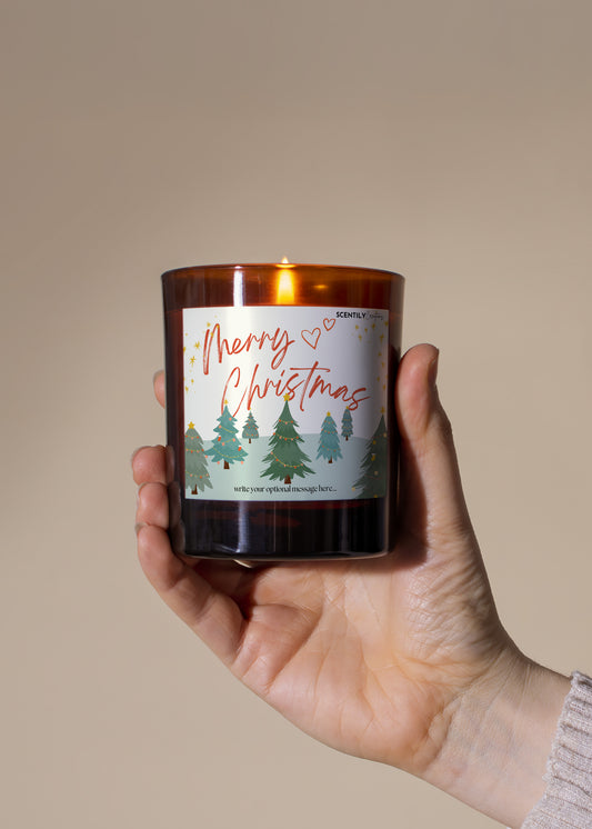 Merry Christmas Trees Scented Candle