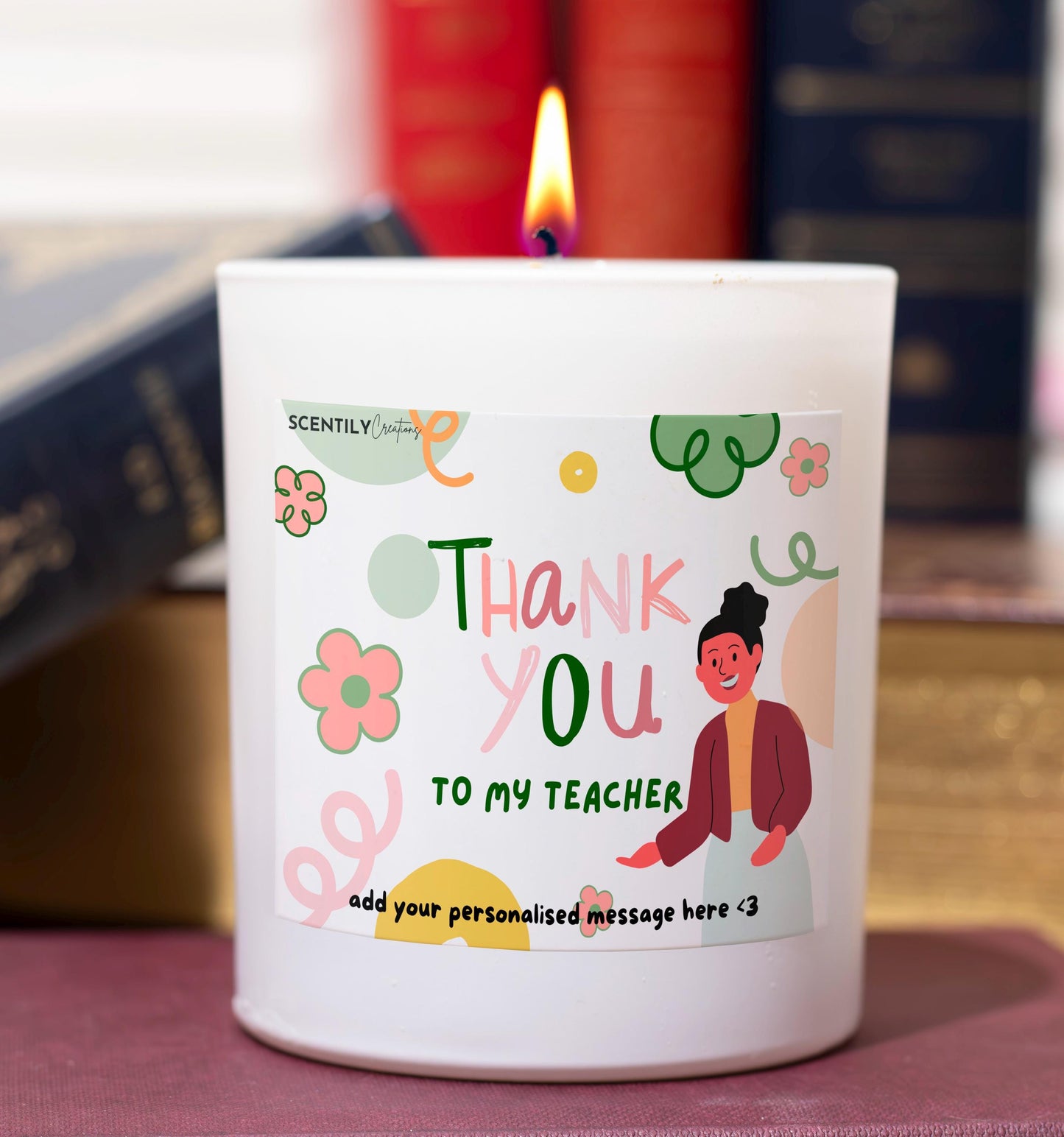 Thank You To My Teacher Scented Candle