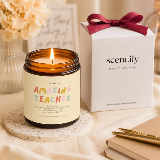 Personalised Amazing Teacher Candle
