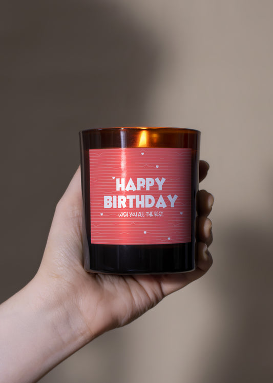 Happy Birthday Pinks Candle