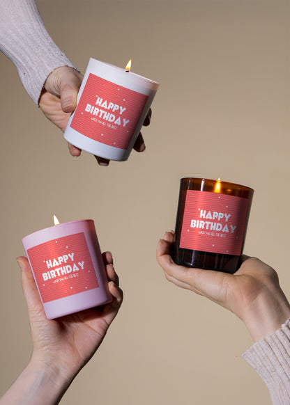 Happy Birthday Pinks Candle