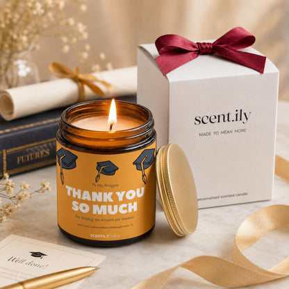 Teacher Gift Candle | Custom Teacher Candle with Luxury Gift Box | End Of Year Present