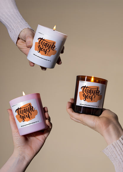 Highlighter Thank You! Scented Candle