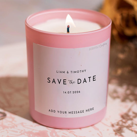 Simply Save the Date Scented Candle