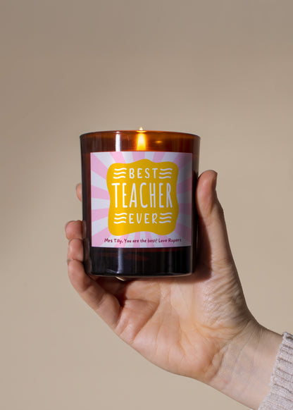 Best Teacher Ever Scented Candle
