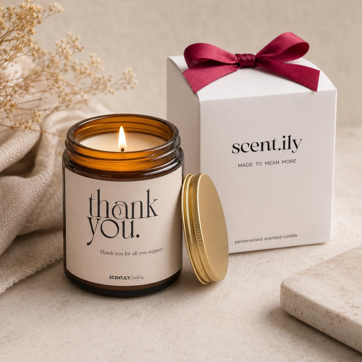 Teacher Appreciation Candle - Personalised Teacher Gift | Handmade Soy Candle, Long Burn