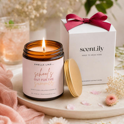Teacher Gift Candle – Luxury Soy Wax, Hand Poured With Custom Message, End Of Year Gift