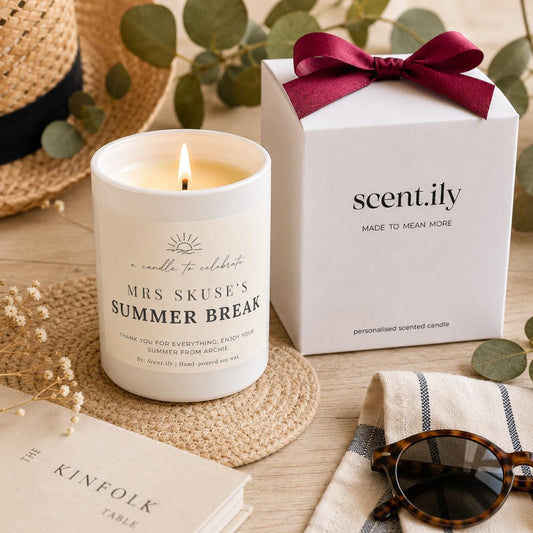 Summer Break Teacher Candle