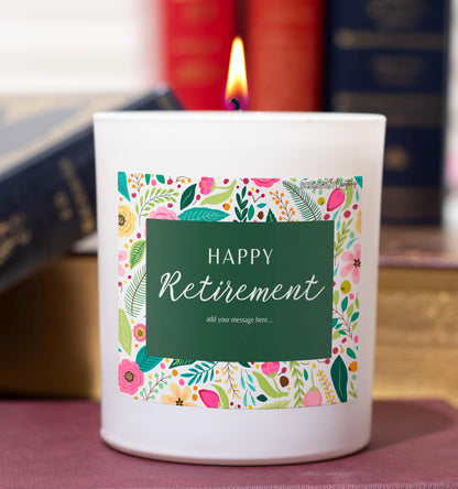 Happy Retirement Candle