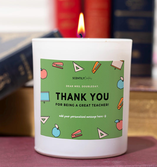 Thank You End of School Scented Candle