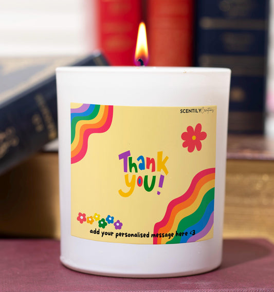 Thank You Rainbow Scented Candle
