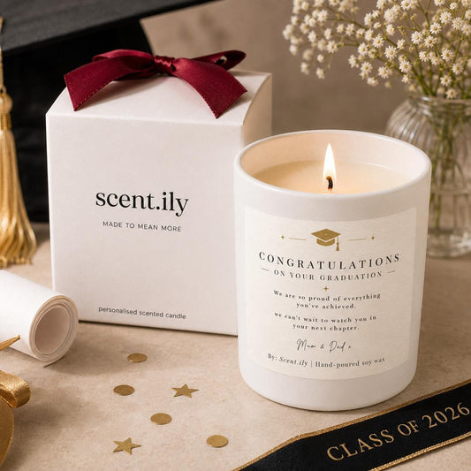 Personalised Graduate Gift Candle