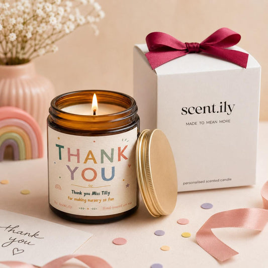 Rainbow Thank You Candle