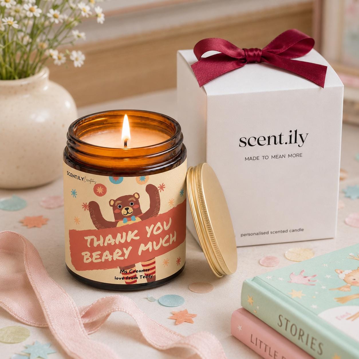 Teacher Appreciation Candle – Personalised Soy Candle | Luxury Gift Box Option