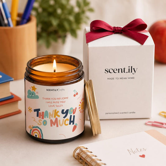 Bright Thank You Teacher Candle