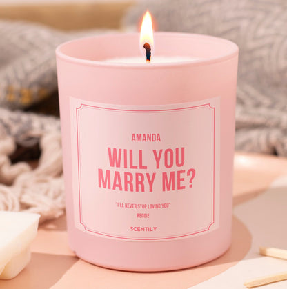 Will You Marry Me Scented Candle