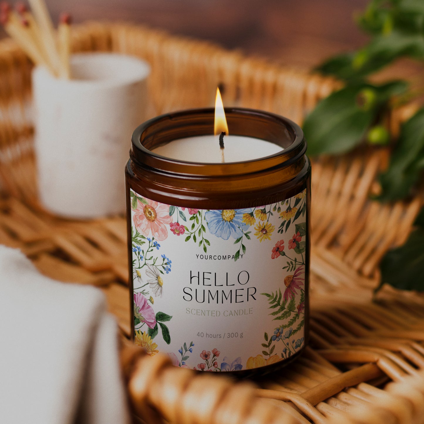 Branded Candle Sample