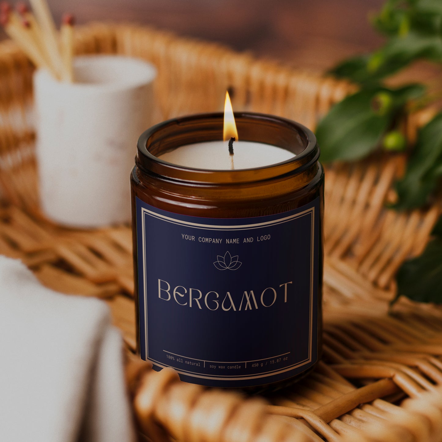 Branded Candle Sample