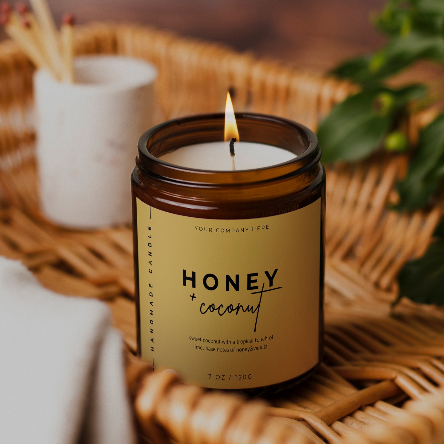 Branded Candle Sample