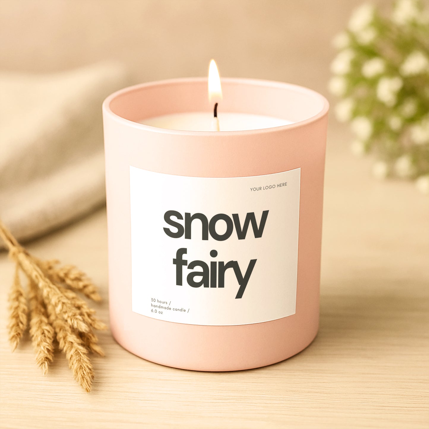 Branded Candle Sample