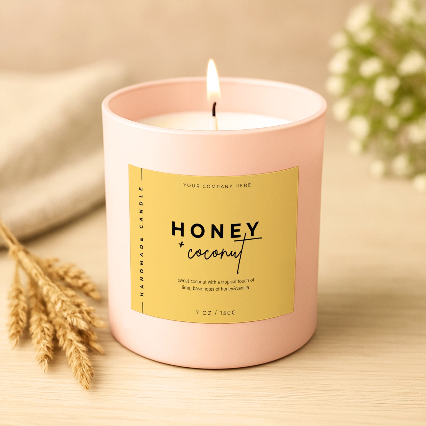 Branded Candle Sample