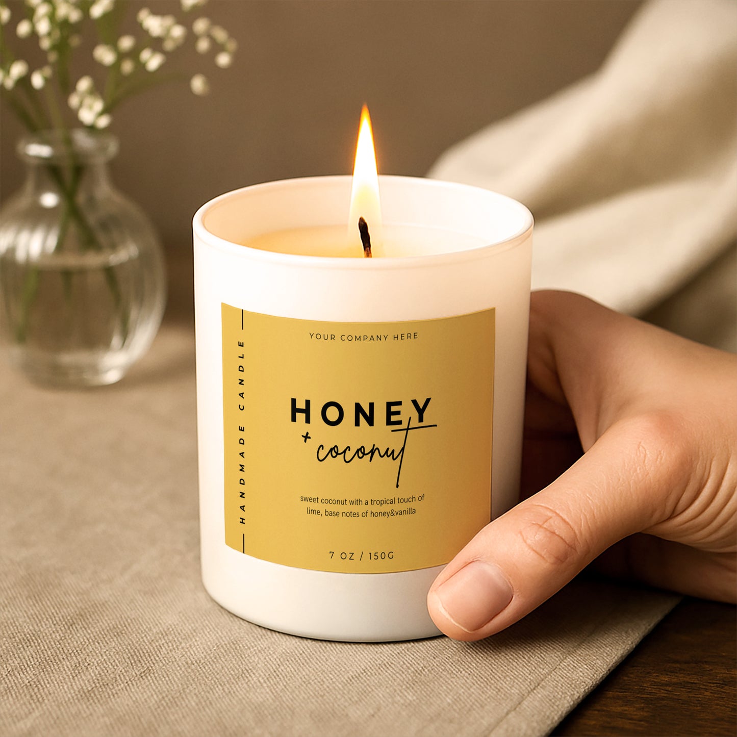 Branded Candle Sample