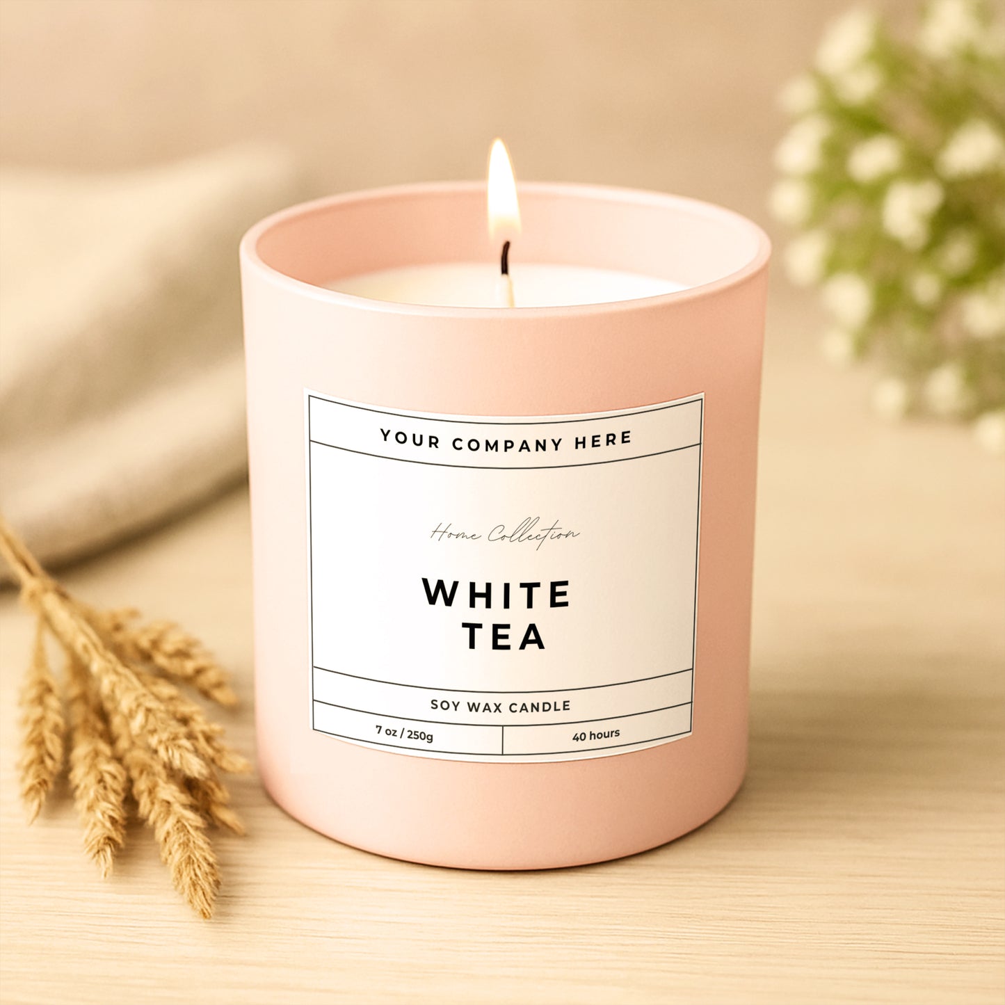 Branded Candle Sample