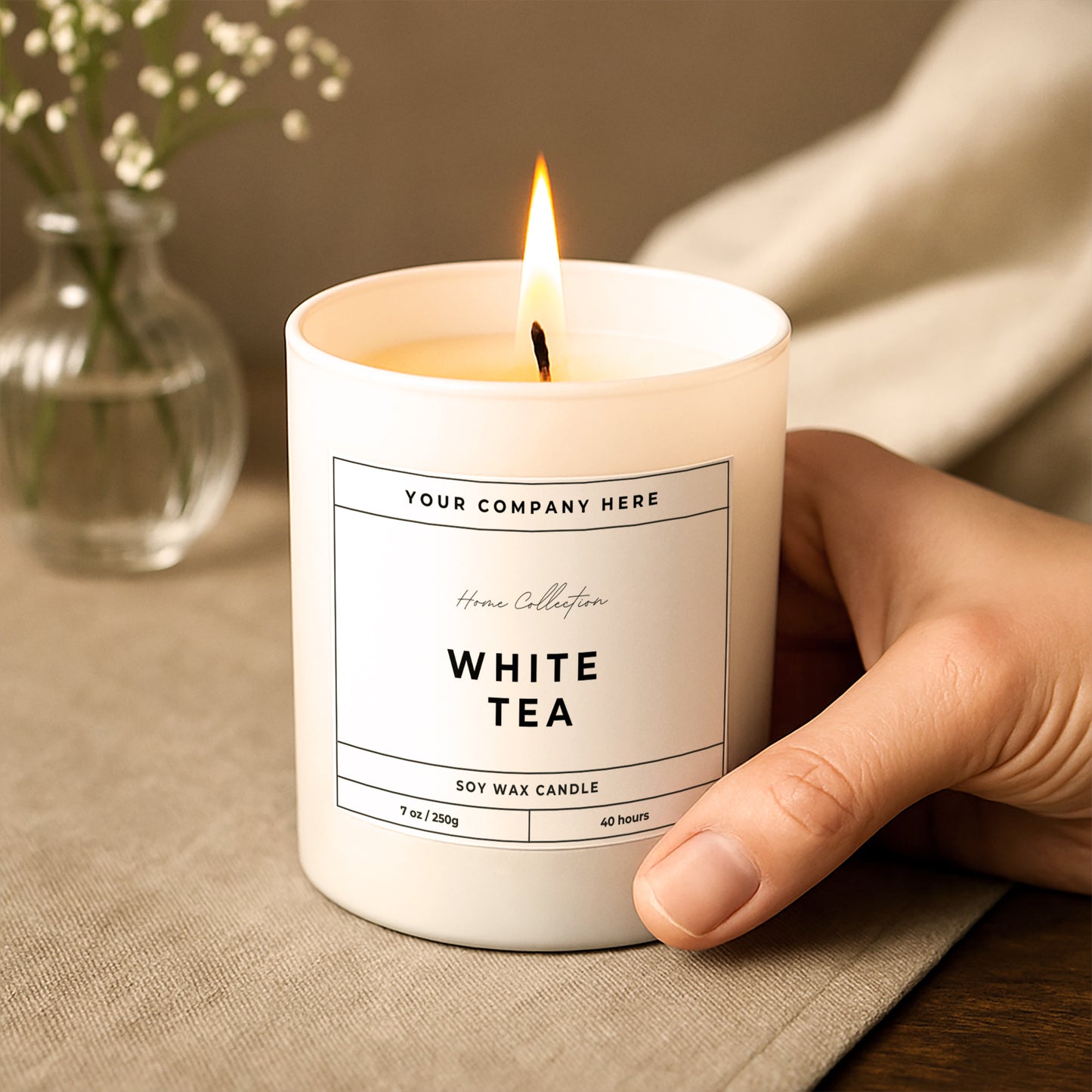 Branded Candle Sample