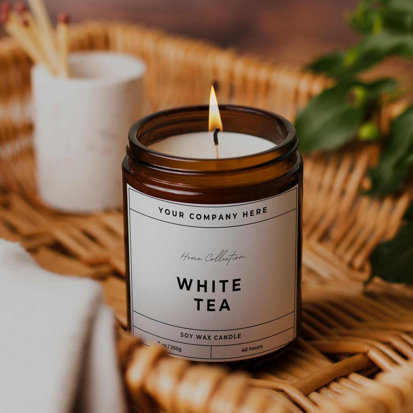 Branded Candle Sample