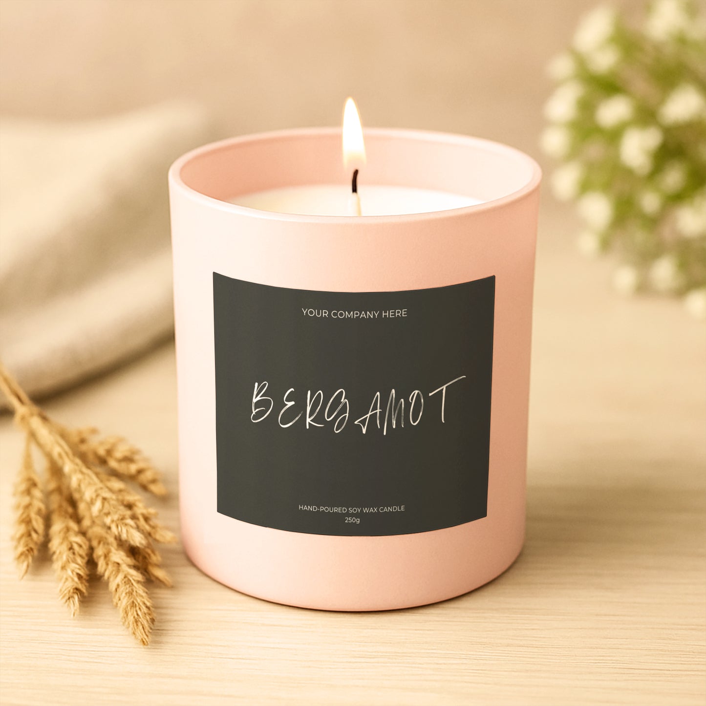 Branded Candle Sample