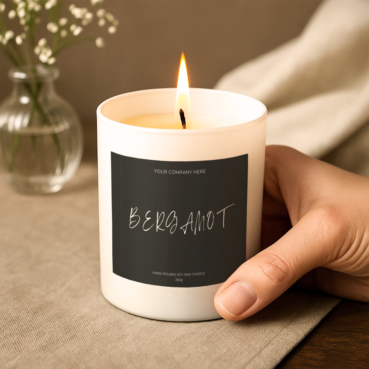 Branded Candle Sample