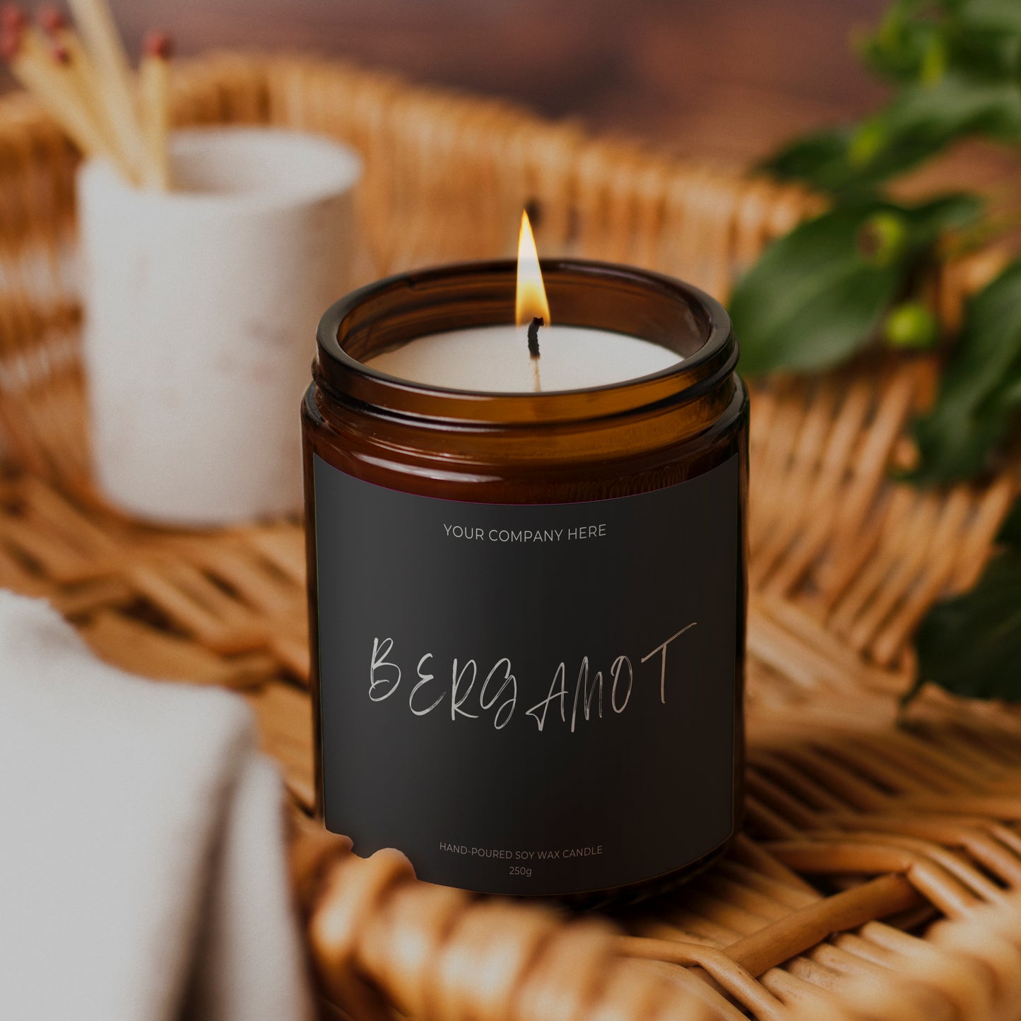 Branded Candle Sample