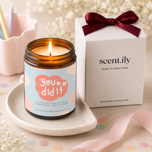 You Did It! Amber Candle