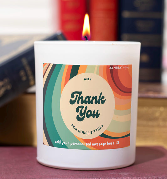 Thank You Swirls Scented Candle