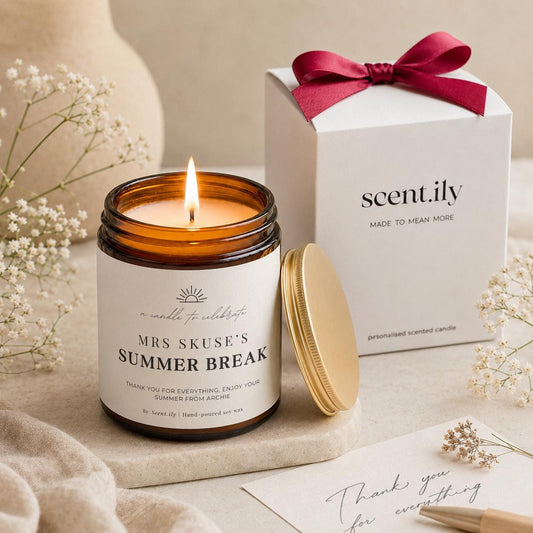 Summer Break Thank You Candle