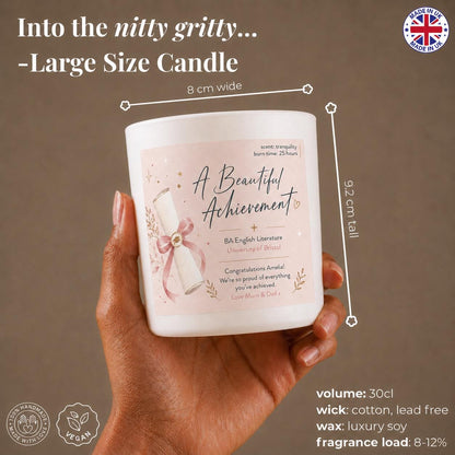 You Smashed It! White Candle