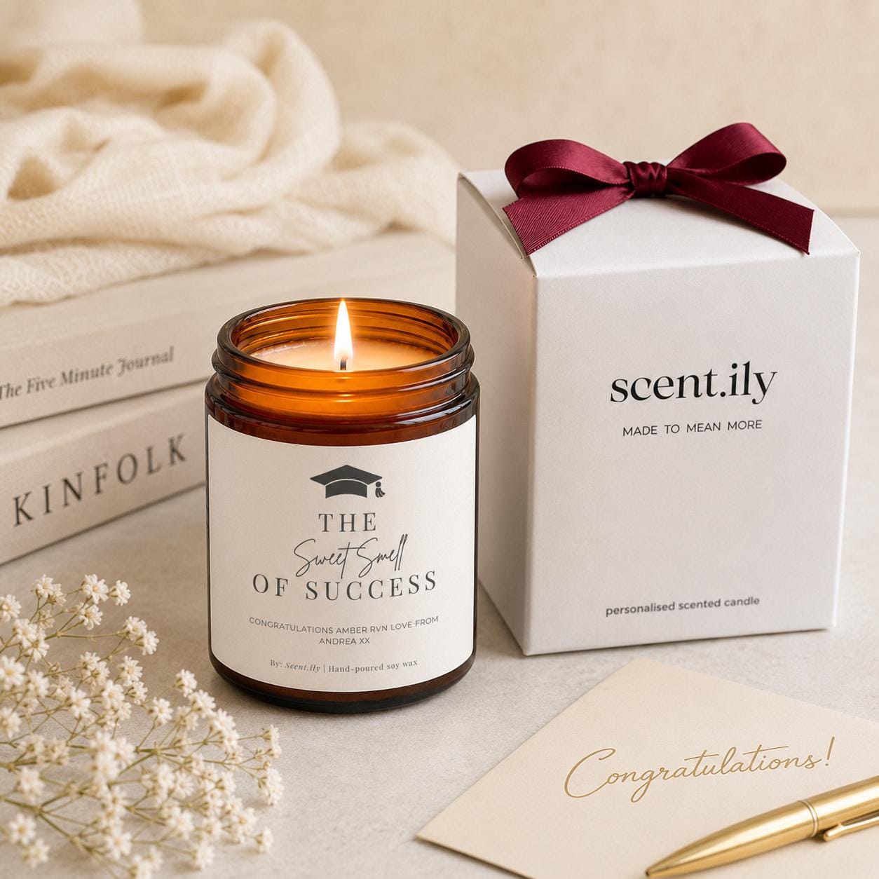 Basic Sweet Smell of Success Amber Candle