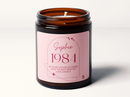 Congratulations Date Scented Candle