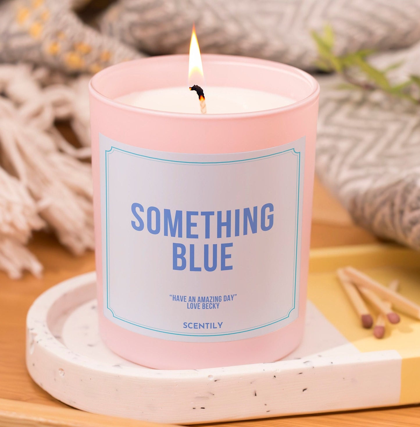 Something Blue Wedding Scented Candle