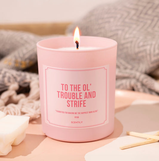 Trouble and Strife Wife Scented Candle