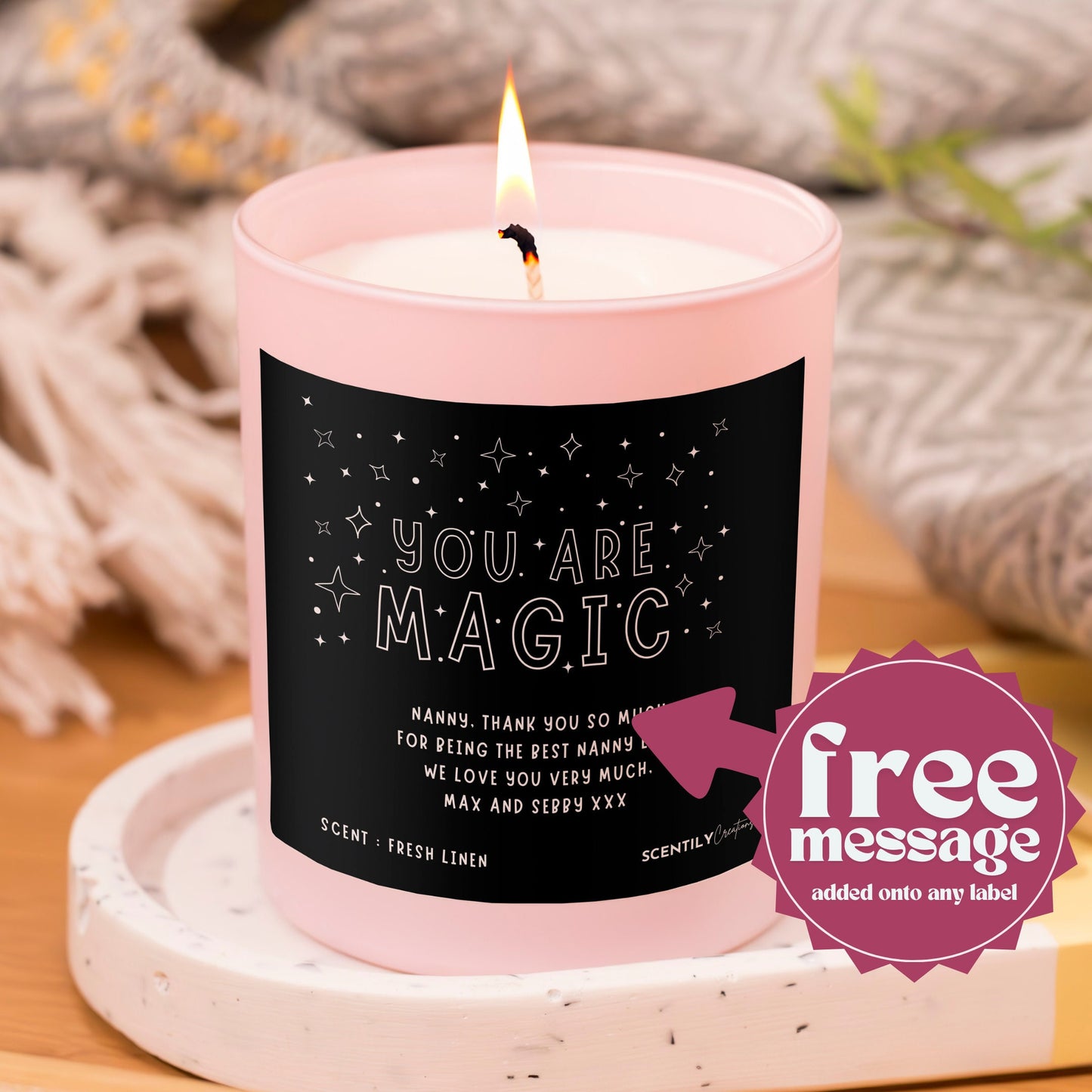 Teacher Thankyou Magic Scented Candle