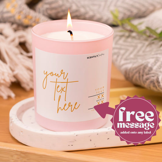 Your Text Personalised Scented Candle