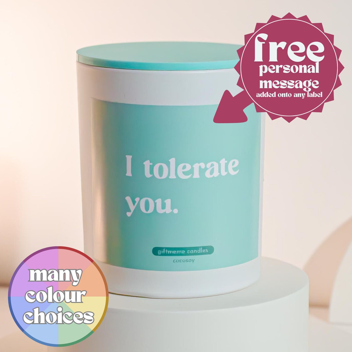 I Tolerate You Scented Candle