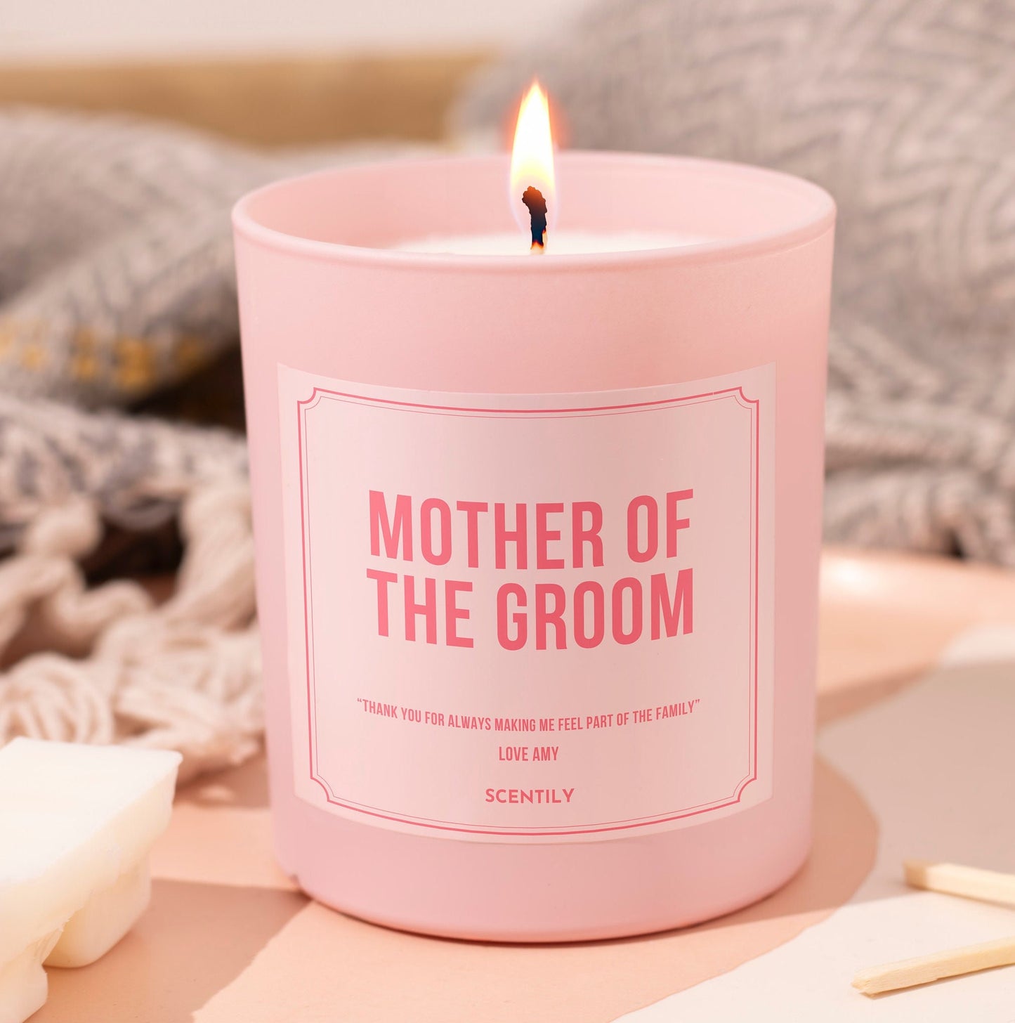 Mother of the Groom Wedding Candle