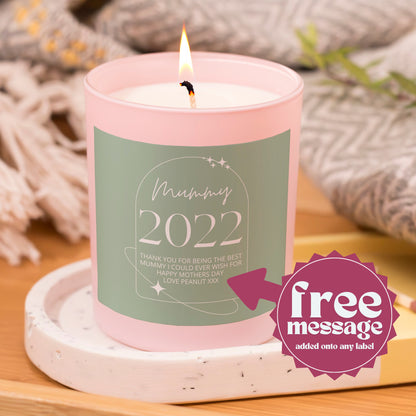 Name and Date Scented Candle