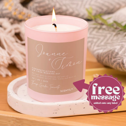 Bride to be Personalised Scented Candle