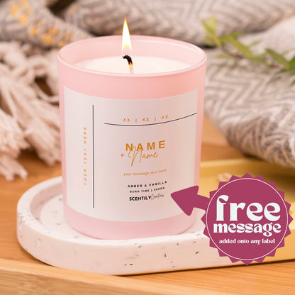 Any Name, Date, Location Candle