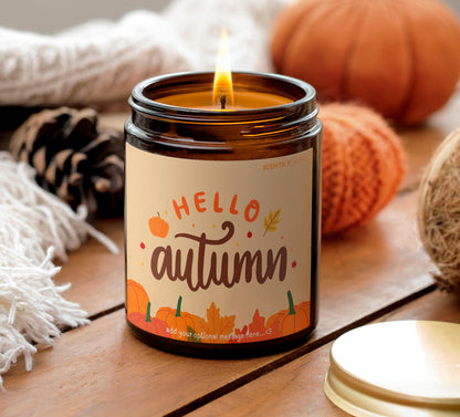 Fall Leaves Scented Candle